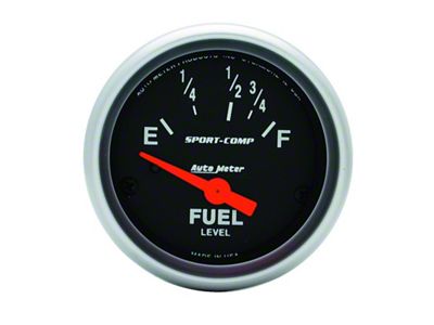 Auto Meter Sport Comp 52mm 16-158 Ohms Electronic Fuel Level Gauge - 3318