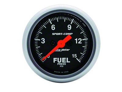 Auto Meter Sport-Comp 52mm 15PSI Electronic Fuel Pressure Gauge - 3361