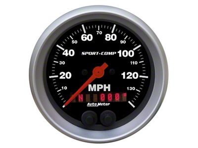 Auto Meter Sport-Comp 3-3/8 inch 140 MPH Electronic Speedometer w/ GPS - 3982