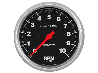 Auto Meter Sport-Comp 5in 10000 RPM Electronic In Dash Tachometer - 3990