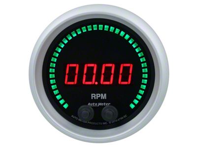 Auto Meter Sport-Comp Series 3-3/8-Inch Elite Digital In-Dash Tachometer; 0-16000 RPM (Universal; Some Adaptation May Be Required)