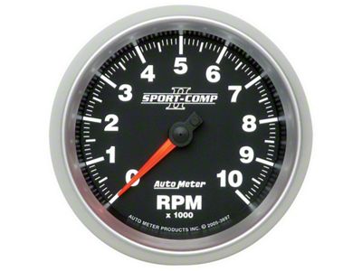 Auto Meter Sport-Comp II 3-3/8in 10K RPM In Dash Tachometer - 3697
