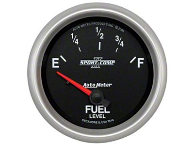 Auto Meter Sport-Comp II 2-5/8in Short Sweep Electronic 0-90ohms Fuel Level - 7614
