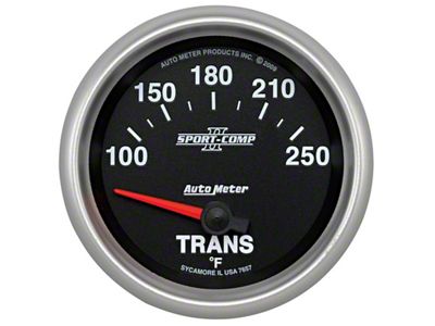 Auto Meter Sport-Comp II 66.7mm 100-250 Deg F Transmission Electric Temperature - 7657