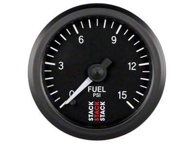 Auto Meter Stack 52mm 0-15 PSI 1/8in NPTF Male Pro Stepper - ST3304