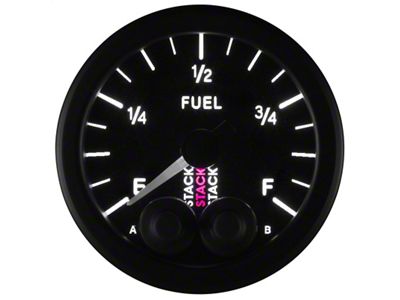 Auto Meter Stack 52mm 0-280 Ohm Programmable Pro-Control Fuel Level Gauge - ST3515