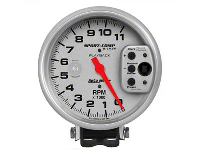 Auto Meter Ultra-Lite 5in Pedestal Playback Tachometer 0-11000 RPM - 3965