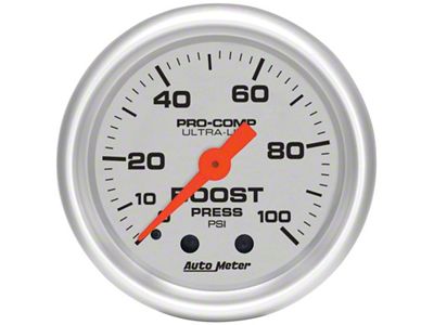 Auto Meter Ultra-Lite 52mm 0-100 PSI Mechanical Boost Gauge - 4306
