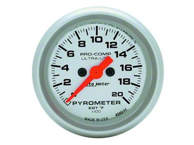 Auto Meter Ultralite 52mm 0-2000 Deg F Electronic EGT Kit - 4345