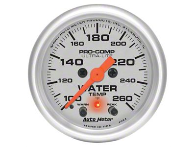 Auto Meter Ultra-Lite 2-1/16in Digital Stepper Motor 260 Degree F Water - 4354