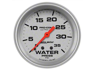 Auto Meter 66.7mm 35 PSI Mechanical Water Pressure Gauge - 4407