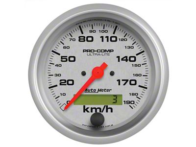 Auto Meter Ultra-Lite 3-3/8in Electronic 190 KPH Speedometer - 4487-M