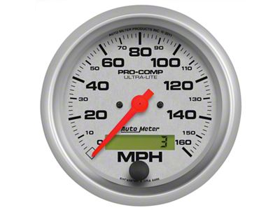 Auto Meter Ultra-Lite 87.5mm Electronic Programmable 160 MPH Speedometer - 4488
