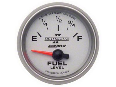 Auto Meter Ultralite II 2-1/16in 0 OHMS Empty / 90 OHMS - 4913