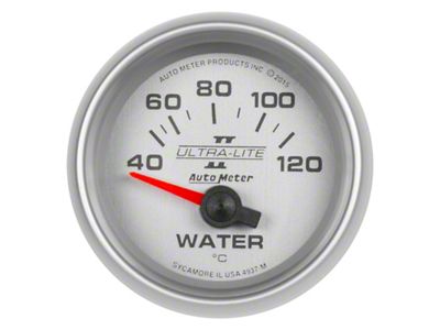 Auto Meter Ultra-Lite II Gauge Water Temp 2 1/16in 40-120c Electric - 4937-M