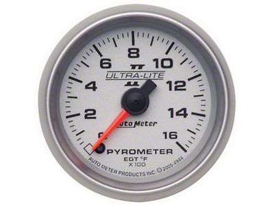 Auto Meter Ultralite II 52mm 0-1600 Deg F Full Sweep Electric - 4944
