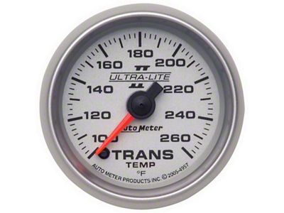 Auto Meter Ultralite II 2-1/16in Transmission Temperature 100-260 Deg F Digital - 4957