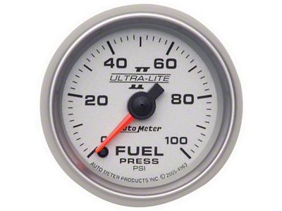 Auto Meter Ultralite II 52mm 0-100 PSI Full Sweep Electronic Fuel - 4963