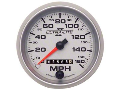 Auto Meter Ultra-Lite II 3-3/8in 160MPH Mechanical Speedometer - 4993