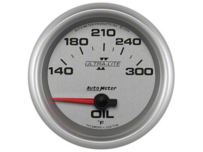 Auto Meter Ultralite II 2 5/8in 140-300 Degree F Short Sweep - 7748