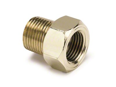 Auto Meter 3/8in Brass NPT Mechanical Temp Adapter - 2263