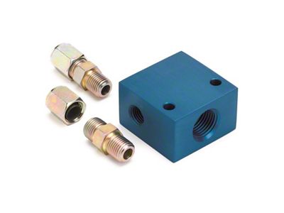 Auto Meter Temperature Manifold Adaptor for 3/8 O.D. Tubing - 2286