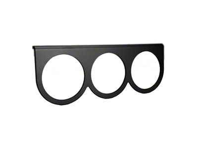 Auto Meter 2-5/8in 3-Hole Gauge Panel - Black Aluminum - 3233