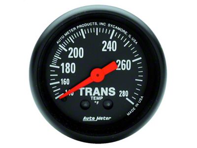 Auto Meter Z Series 52mm 140-280 Degrees F Mechanical Transimission Temperature - 2615