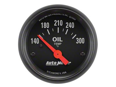 Auto Meter Z-Series 52mm 140-300 Degrees F Electric Oil Temp Gauge - 2639