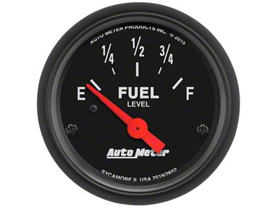 Auto Meter Z-Series Gauge Fuel Level 2 1/16in 73e To 10f Aftermarket - 2652