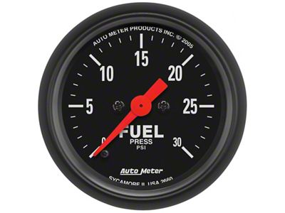 Auto Meter 2 1/16in 0-30 PSI Fuel Pressure Gauge Digital Stepper - 2660
