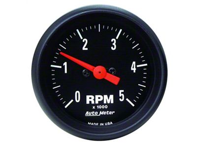 Auto Meter Z-Series 52mm 5000RPM In-Dash Tachometer - 2697