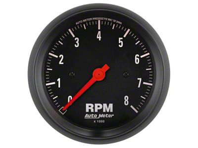 Auto Meter Z Series 85mm Electronic 8000 rpm Tachometer Gauge - 2699