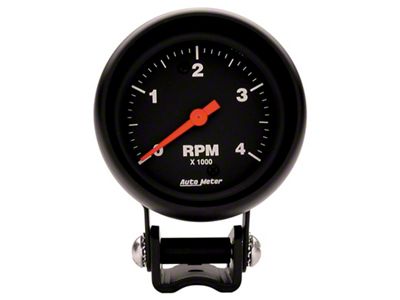 Auto Meter Z-Series 2-5/8in 4K RPM Pedestal Tachometer Gauge - 2890