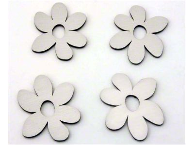 American Car Craft Daisy Flower Emblems; Polished (Universal; Some Adaptation May Be Required)