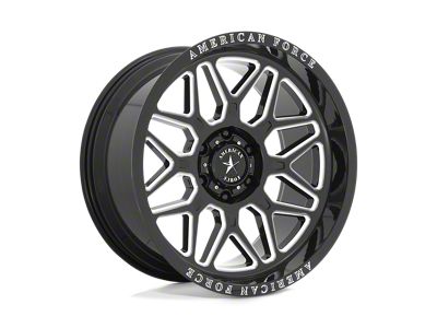 American Force Rush Gloss Black Milled Wheel; 20x10; -18mm Offset