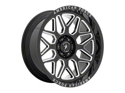 American Force Rush Gloss Black Milled Wheel; 22x10; -18mm Offset