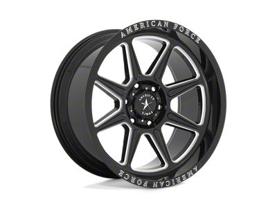 American Force Trail Gloss Black Milled Wheel; 20x10; -18mm Offset