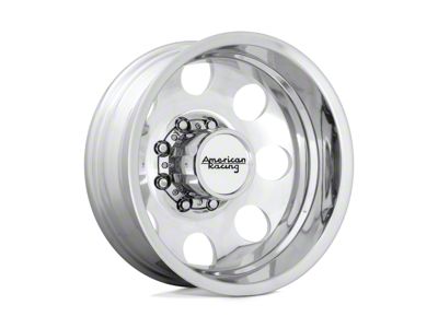American Racing Wheels Baja Dually Polished Wheel; 17x6; -134mm Offset; 8x165.1mm Bolt Pattern; 121.50mm Hub Bore