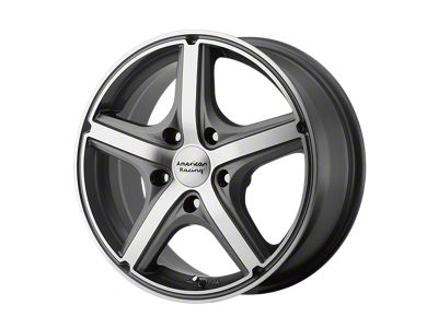 American Racing Maverick Anthracite Machined Wheel; 18x8; 40mm Offset