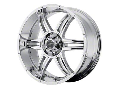 American Racing AR890 Chrome Wheel; 17x8; 0mm Offset; 6x139.7mm Bolt Pattern; 106.10mm Hub Bore