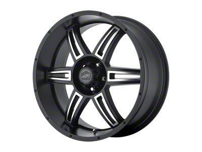 American Racing AR890 Satin Black Machined Wheel; 18x8; 35mm Offset; 6x139.7mm Bolt Pattern; 106.10mm Hub Bore