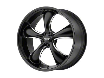 American Racing TT60 Satin Black Milled Wheel; 20x9.5; 42mm Offset; 5x114.3mm Bolt Pattern; 72.56mm Hub Bore