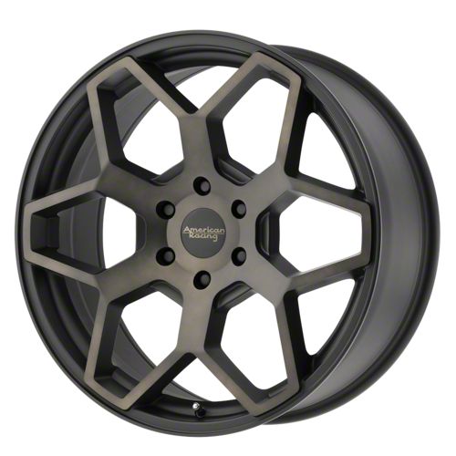 American Racing Throtl AR916 Satin Black with Dark Tint Clear Coat ...