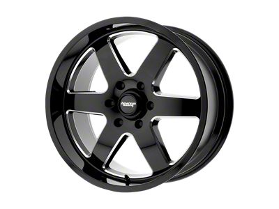 American Racing Patrol Gloss Black Milled Wheel; 20x9; 12mm Offset