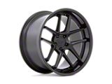 American Racing Bishop Matte Black with Gloss Black Lip Wheel; 20x11; 22mm Offset
