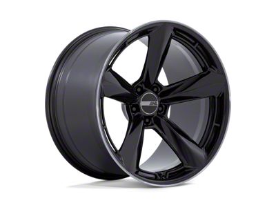 American Racing Wheels TTF Gloss Black with DDT Lip Wheel; 20x11; 50mm Offset; 5x114.3mm Bolt Pattern; 72.56mm Hub Bore