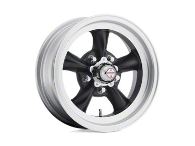 American Racing Torq Thrust D Satin Black with Machined Lip Wheel; 16x8; -12mm Offset