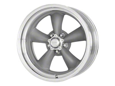 American Racing Classic Torq Thrust II Mag Gray with Machined Lip Wheel; 14x6; -2mm Offset