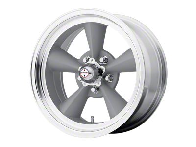 American Racing TT O Vintage Silver with Machined Lip Wheel; 15x7; -5mm Offset
